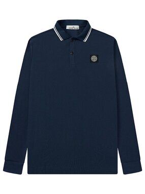 Stone Island Navy Blue Long Sleeve Shirt